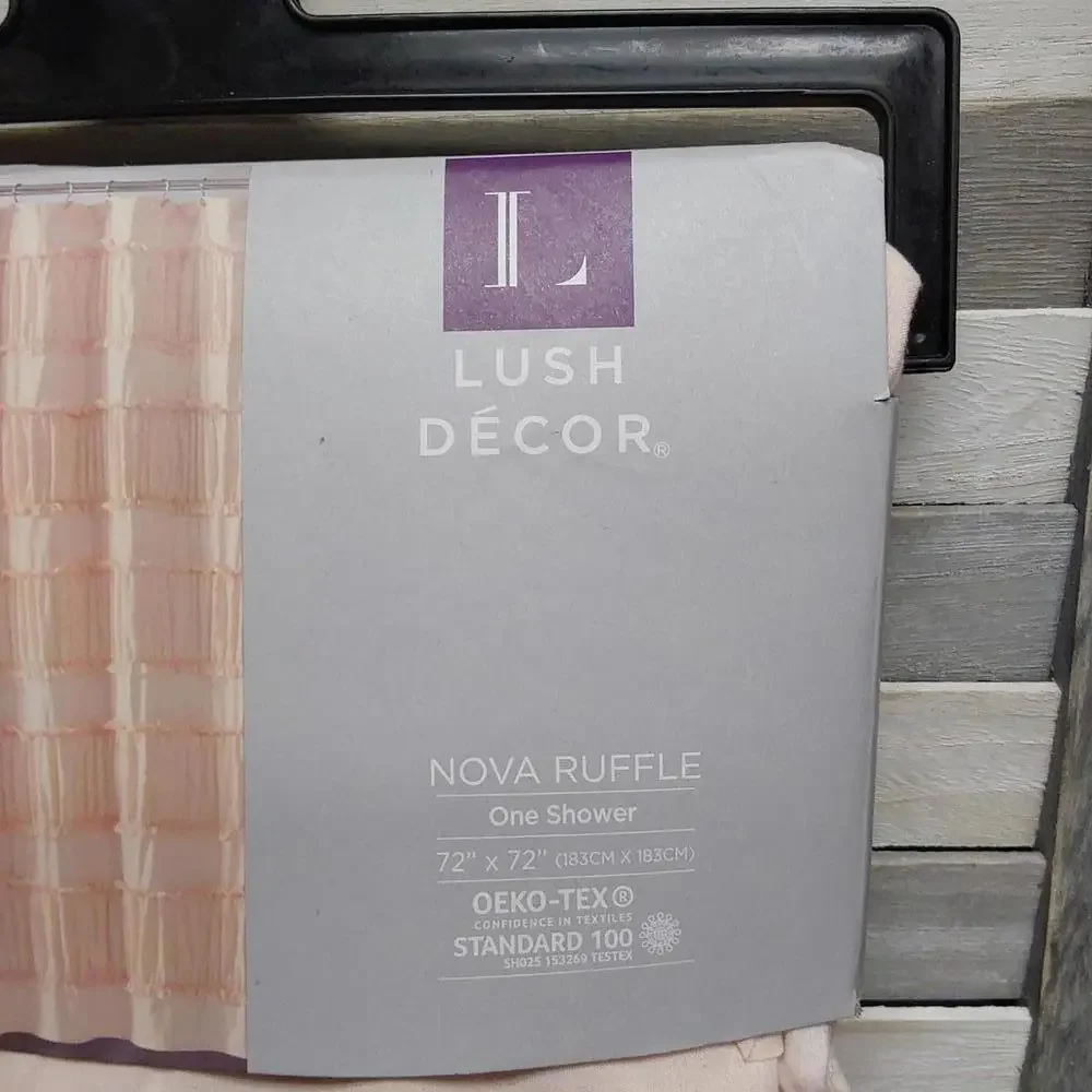 Nova Ruffle Shower Curtain | Lush Décor